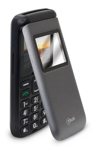 Imagen 1 de 3 de Mlab SOS Senior Phone Shell 3G (1.8") Dual SIM negro 128 MB RAM