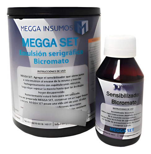 Megga Set X 1 Kg Emulsión Bicromato Serigrafia