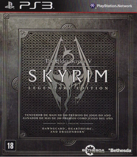The Elder Scrolls V 5 Skyrim Legendary Ed Juego Ps3 Fisico