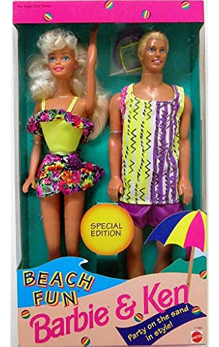 Barbie Beach Fun Ken 2 Doll Giftset Edicion Especial