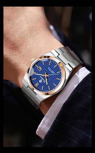 Binbon Relojes De Cuarzo Con Hebilla De Mariposa Para Hombre