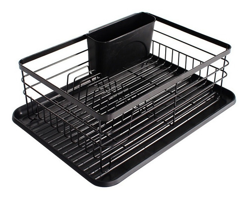 Imagen 2 de 2 de Escurre Platos Secaplatos Acc Escurridor 1 Nivel Negro Tigre