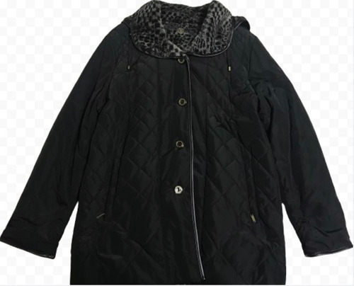 Campera Negra Abrigada Mujer