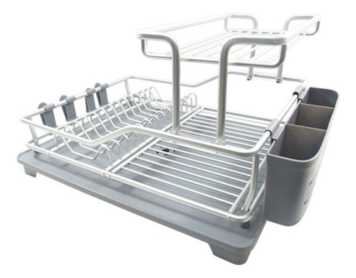 Escurridor Aluminio 2 Niveles Namaro Gris