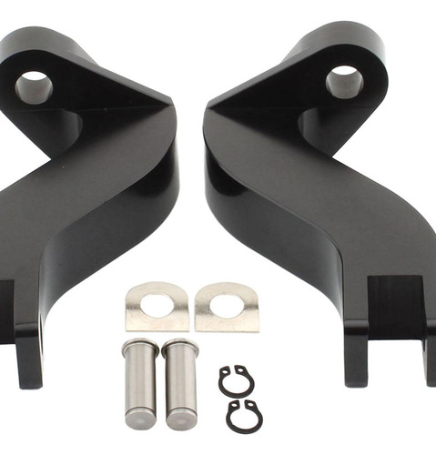 2 Uds Soporte De Clavijas De Pie De De Motocicleta, Negro