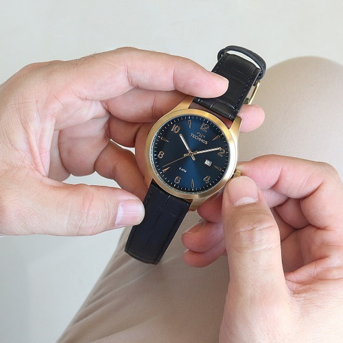 Relógio Technos Masculino Dourado/preto Analógico