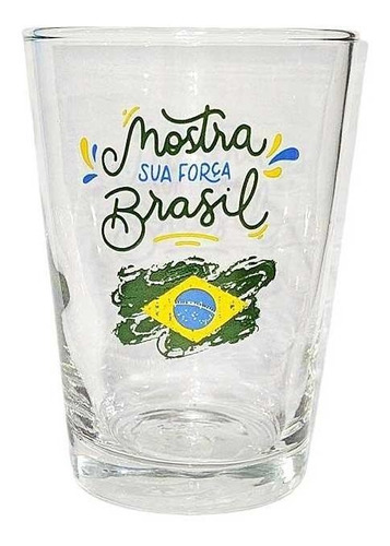 Copo P/ Cerveja Caldereta Brasil Mostra Sua Força 300ml Cor Transparente