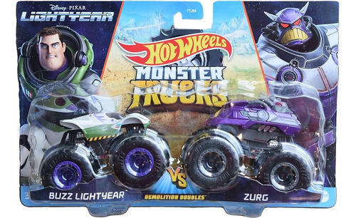 Hot Wheels Monster Trucks Buzz Lightyear Vs Zurg Demolition