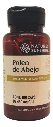 Natures Sunshine Polen De Abeja 100caps Sabor Neutro