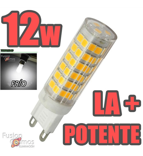 Lampara Bipin Led G9 220v 12w Luz Cálida Fria La Más Potente