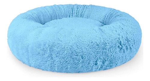 Kit Caminha M Cães E Gatos Pelucia Macia Manta Cobertor Cor Azul Bebê Desenho Liso