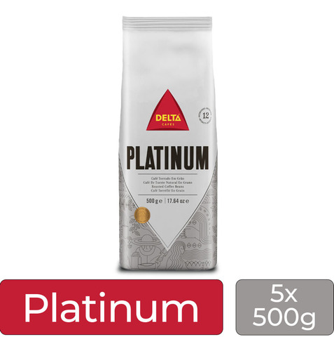 Café Em Grãos Delta Cafés Platinum Int 12 Kit 5 Unid De 500g