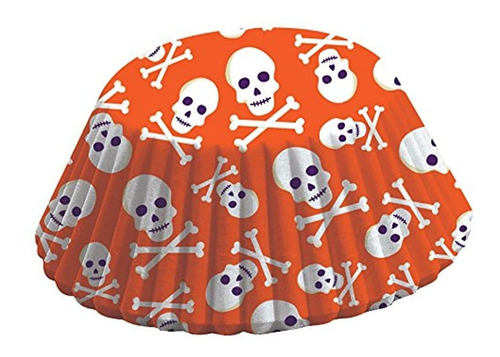 Zorro Correr Morado Y Naranja Calaveras Hornear Tazas Calave