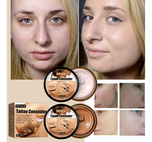 La Base De Maquillaje En U Oculta E Ilumina El Tatuaje C385