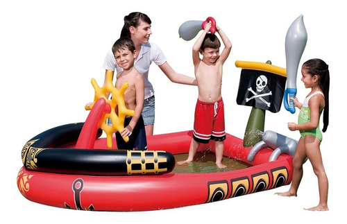 Imagen 2 de 8 de Pileta Inflable Barco Pirata 191cm Bestway Cod 53041 Bigshop