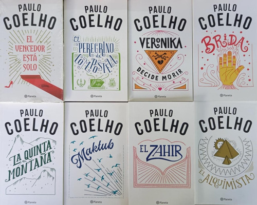 Pack X 8 Libros Coelho Alquimista Malkub Veronika - Planeta