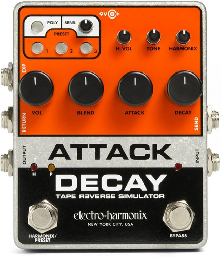 Pedal Electro Harmonix Attack Decay Tape Reverse Palermo