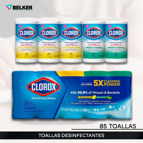 Clorox Toallitas para Limpiar y Desinfectar 5 Unidades / 85