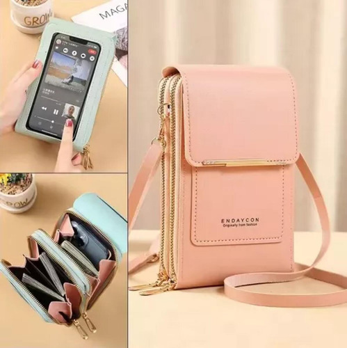 1 Bolso Cartera Porta Celular Manos Libres Cartera