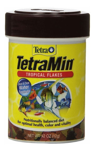Tetra Min 12g Alimento Tropical Flakes Peces Acuarios