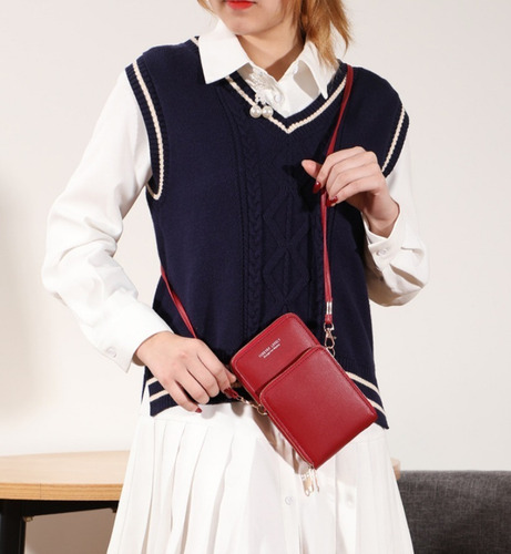 Bolso Para Celular Cartera Bandolera Para Dama Tarjetero