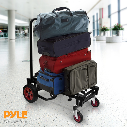 Pyle Pkeq48 Equipo Carro De Mano Profesional Ajustable Plegable 8 En 1 color Negro