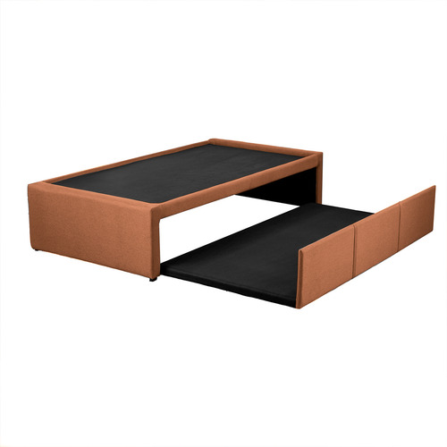 Pack 2 Colchones Individuales Roomi Smile + Bajo Cama Color Naranja Claro