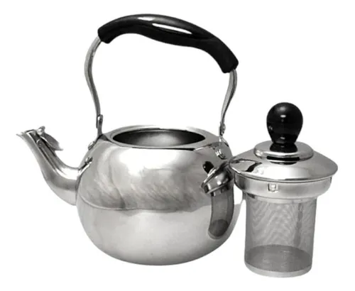Tetera Con Filtro 1 Lts Santa Mariana Supreme Plateado