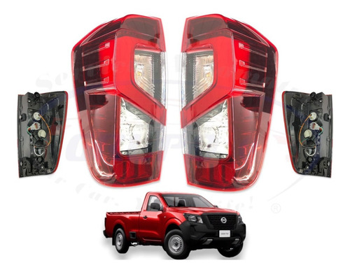 Kit Calaveras Led Pick - Up Np300 2021 2022 2023 2024 Nuevas