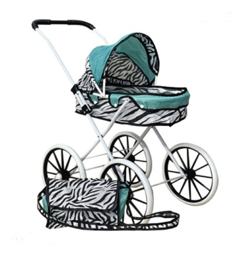 Coche Para Muñecas Grande Xl Con Bolso Niñas Bebe Juguete