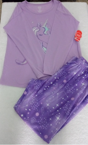 Pijama De Niña Adolescente Con Estampado De Unicornio Import