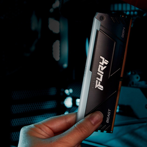 Memoria Kingston Fury Beast Rgb 16gb Ddr4 3200mhz