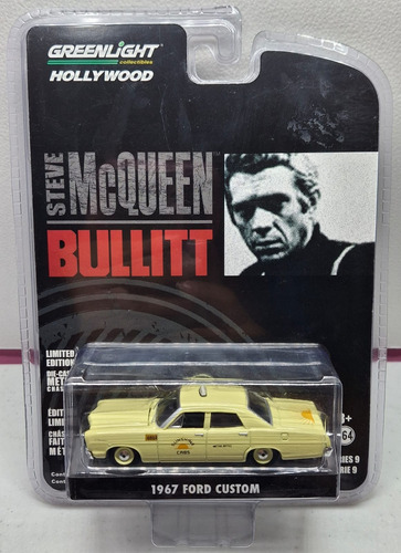 Greenlight 1967 Ford Custom Steve Mc Queen Bullitt 1:64 C-18 Amarillo (Usado)