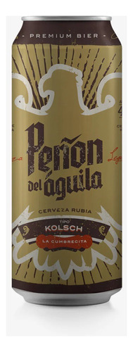Cerveza Artesanal Peñón Del Águila Kolsch Rubia - Lata 473ml