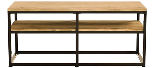 Mesa De Centro De Madera Rectangular De 2 Niveles