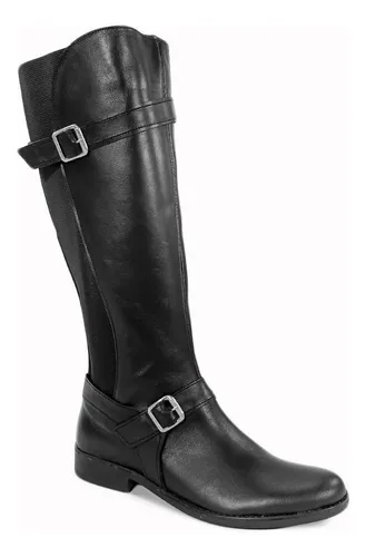 Botas De Montar Mujer Ca a Alta Cuero Vacuno Elastico Hot Rimini