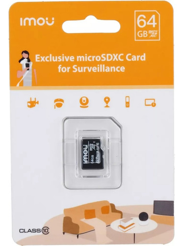 Tarjeta Memoria Micro Sd Imou Video Vigilancia 64gb Clase 10