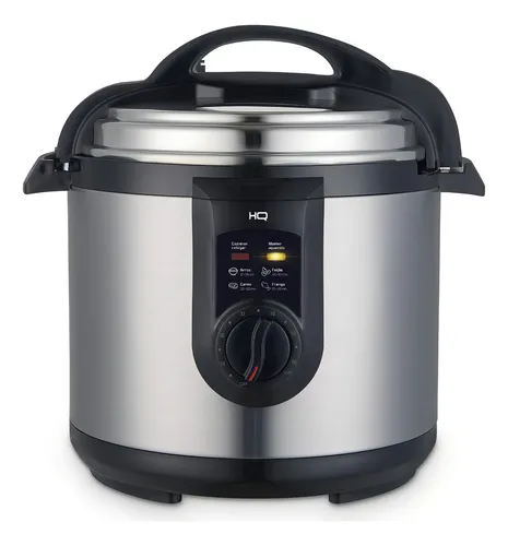 Panela De Pressão Elétrica Multifuncional Hq 6l Inox Hqy6mi