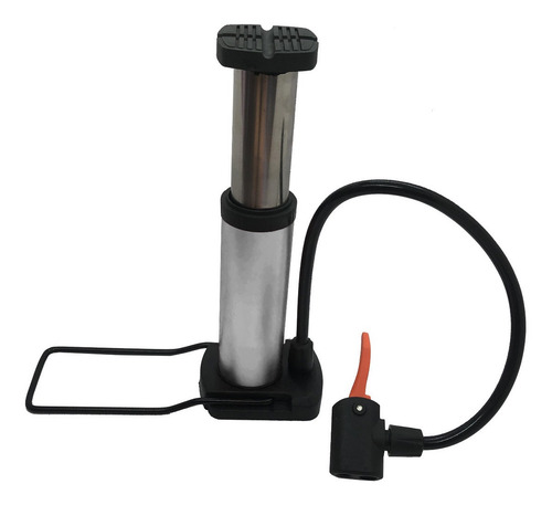 Imagen 4 de 6 de Inflador Pie Pedal Bici Auto Moto Con Pico Pelota Inflables