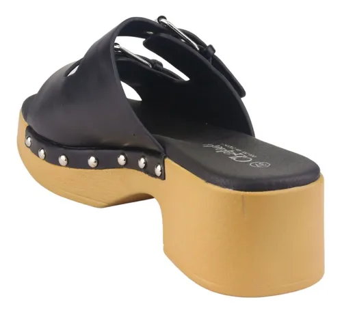 Sandalia Chalada Mujer Woodl-30 Negro Casual