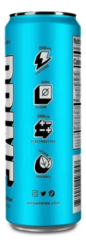 Bebida Prime Blue Raspberry Lata 330ml
