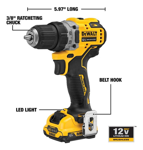 Kit Combinado De Berbequim Sem Fios Dewalt Xtreme 12v Max...
