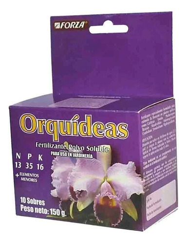 Fertilizante De Plantas Soluble Orquídeas Forzax10 Sobres