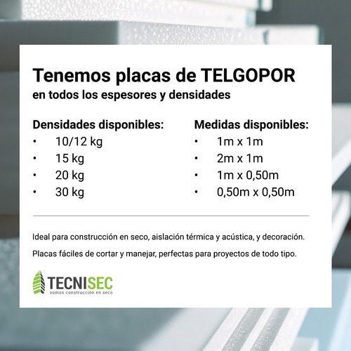 Plancha Telgopor Para Bajo Pileta 1mt X 1mt X 2cm Stand X 4u