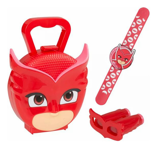 Maleta Infantil Pj Masks Corujita Multikids Com Acessórios