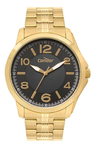 Relógio Condor Masculino Ref: Co2035nam/4p Casual Dourado