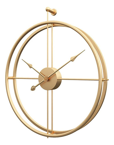 Reloj De Pared Dorado Grande De 20 Pulgadas, Moderno Reloj D