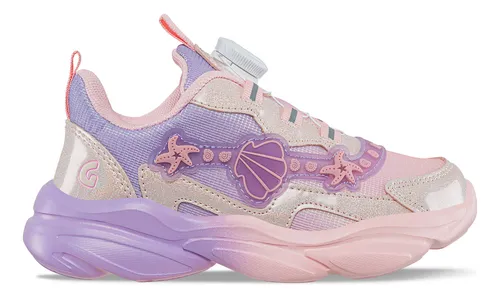 Tenis Luces Jomir Rosa Para Niña Los Gomosos