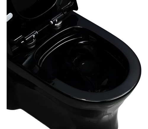 Sanitario Wc One Piece Joytek Descarga A Piso 30 Cm Negro