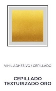 Vinil Adhesivo Cepillado  Texturizado Oro 61cmx 2m